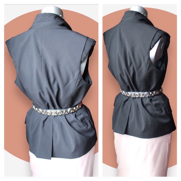 Apostrophe Single Button Vest Blazer - Picture 13 of 13